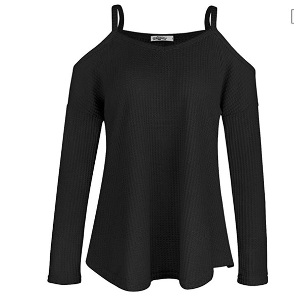 women off shoulder loose sweater top blouse - Picture 3 of 8